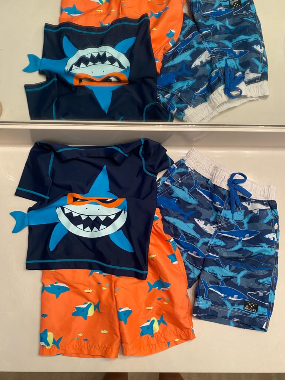 Carter's Navy Rash Guard Set size 5